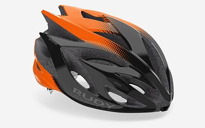 Превью  Шлем велосипедный RUDY PROJECT Rush Black/Orange Shiny